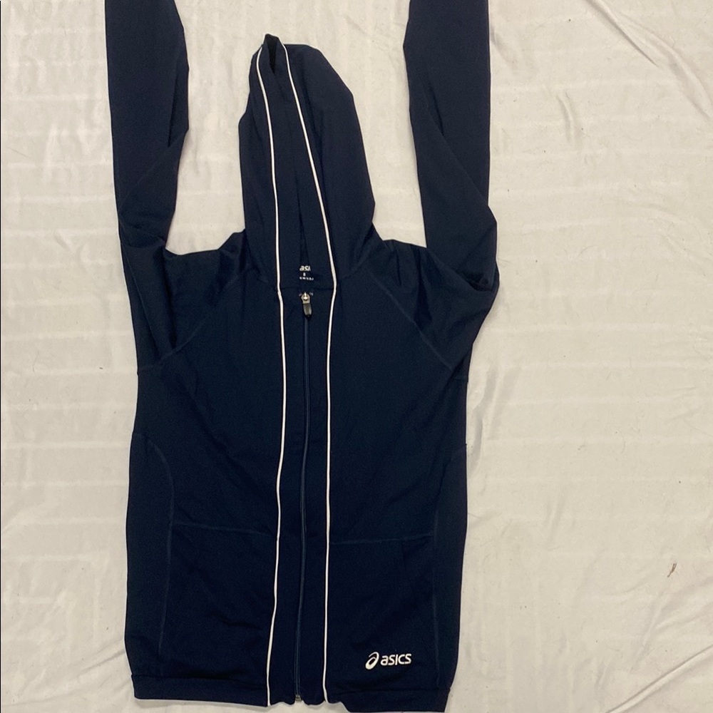 Asics Dark Blue Full-Zip Hoodie